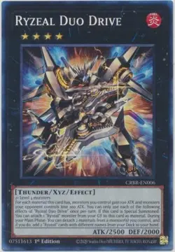 Yugioh! Ryzeal Duo Drive - CRBR-EN006 - Collector's Rare - 1st Edition Near Mint - Image 1