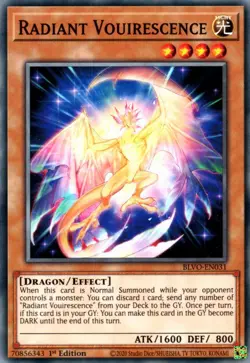 Yugioh! Radiant Vouirescence - BLVO-EN031 - Common - 1st Edition Near Mint, Engl - Image 1