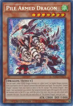 Yugioh! Pile Armed Dragon - HAC1-EN174 - Secret Rare - Limited Edition Near Mint - Image 1