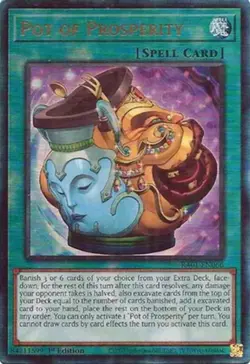 Yugioh! Pot of Prosperity - RA01-EN066 - Prismatic Ultimate Rare - 1st Edition N - Image 1
