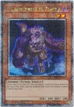 Yugioh! Plaguespreader Zombie - RA03-EN207 - Quarter Century Secret Rare - 1st E - Image 1