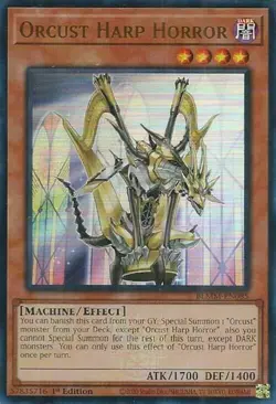 Yugioh! Orcust Harp Horror - BLMM-EN085 - Ultra Rare - 1st Edition Near Mint, En - Image 1