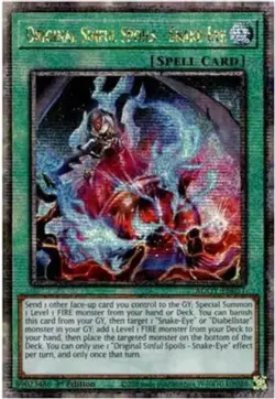 Yugioh! Original Sinful Spoils - Snake-Eye - AGOV-EN057 - Quarter Century Secret - Image 1