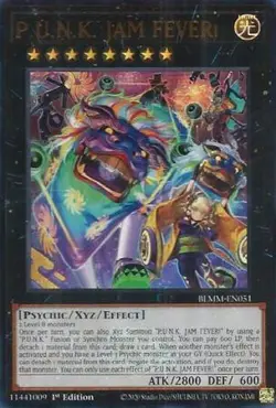 Yugioh! P.U.N.K. JAM FEVER! - BLMM-EN051 - Ultra Rare - 1st Edition Near Mint, E - Image 1