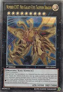 Yugioh! Number C107: Neo Galaxy-Eyes Tachyon Dragon - PRIO-EN041 - Ultimate Rare - Image 1
