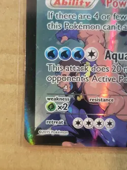Aqua Team Kyogre EX Full Art Holo Rare Double Crisis 6/34 Pokemon Chase Card TCG - Image 5