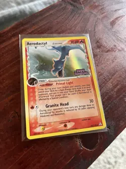 Pokemon TCG EX Holon Phantoms Aerodactyl Reverse Holo Card 35/110 2006 - Image 1