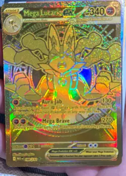 Mega Lucario EX MEG 188/132 Secret Rare Pokemon Card PSA10 Candidate - Image 1