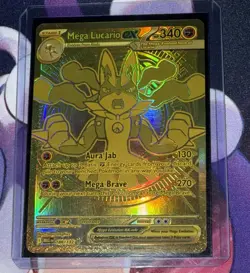 Mega Lucario EX MEG 188/132 Secret Rare Pokemon Card PSA10 Candidate - Image 3
