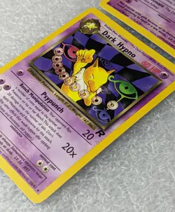 2 Pokemon Cards Non-Holo Dark Hypno & 1st Edition Team Rocket Drowzee English - Image 5