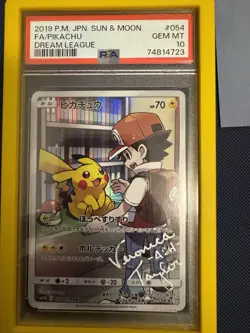 Pikachu Full Art 054/049 Sun & Moon 2019 Card Veronica Taylor Signed PSA 10 - Image 2