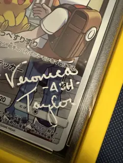 Pikachu Full Art 054/049 Sun & Moon 2019 Card Veronica Taylor Signed PSA 10 - Image 3