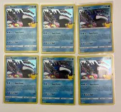 Pokemon Celebrations 25th Anniversary Kyogre 003 Holo 2021 Lot Of 6 TCG Card - Image 1