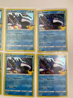 Pokemon Celebrations 25th Anniversary Kyogre 003 Holo 2021 Lot Of 6 TCG Card - Image 5
