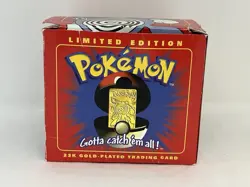 Pokemon POLIWHIRL 23K Gold Plated Trading Card 1999 Burger King Promo SEALED - Image 2