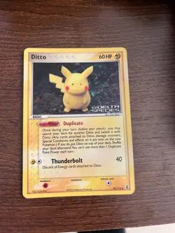 Ditto (Pikachu) 39/113 Pokemon Card Ex Delta Species 2005 Reverse Stamped Holo - Image 1
