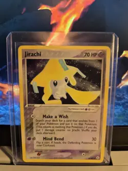 Pokemon TCG Jirachi Holo Rare Card 8/101 EX Hidden Legends 2004 - Image 1