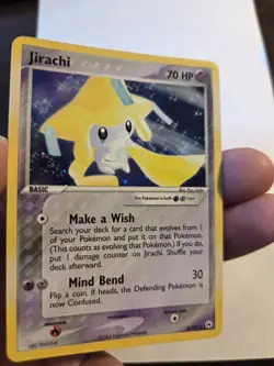 Pokemon TCG Jirachi Holo Rare Card 8/101 EX Hidden Legends 2004 - Image 3