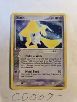 Pokemon TCG Jirachi Holo Rare Card 8/101 EX Hidden Legends 2004 - Image 4