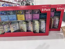 Pokemon Prismatic Evolutions 8 Mini-Tins with Promo Cards Costco 2-Pack - Sealed - Image 1
