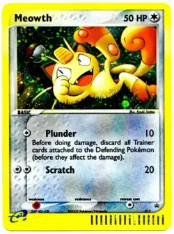 Pokemon Card Meowth 013 Black Star Promo Holo Foil NM - Image 1