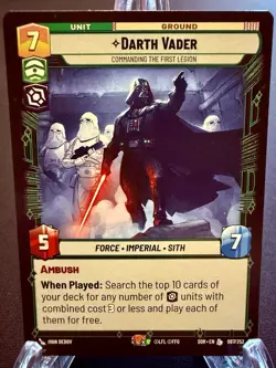Darth Vader - Commanding the First Legion SOR 087/252 Legendary - Star Wars SWU - Image 1