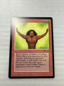Mijae Djinn Arabian Nights NM Red Rare MAGIC MTG CARD - Image 1