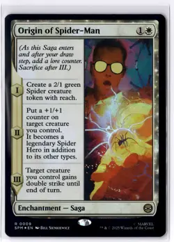 Origin of Spider-Man 9 MTG Marvel's Spider-Man FOIL NM/M - Image 1