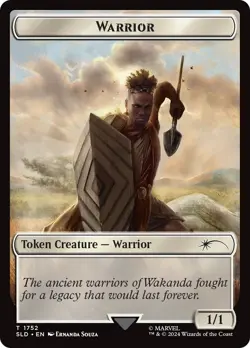 Warrior Token (Rainbow Foil) [Secret Lair Drop Series] Magic MTG - Image 1