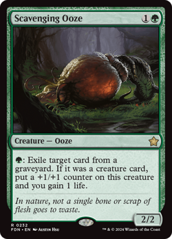Scavenging Ooze [Foundations] Magic MTG - Image 1
