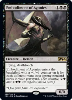 MTG - 4 x Embodiment of Agonies - Playset 4x x4 - Core Set 2020 Regular NM - Image 1