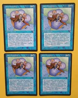 Magic the Gathering MTG Ice Age ZUR'S WEIRDING X 4 LP/EX RARE 1995 Nice! - Image 1