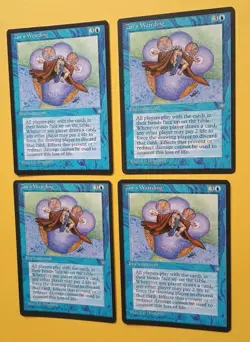 Magic the Gathering MTG Ice Age ZUR'S WEIRDING X 4 LP/EX RARE 1995 Nice! - Image 2