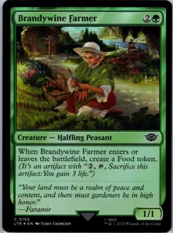MTG Brandywine Farmer FOIL Common #0155 LOTR NM - Image 1