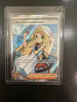 Lillie's Determination SR 169/132 Mega Evolution Pokemon TCG Near Mint NM - Image 1