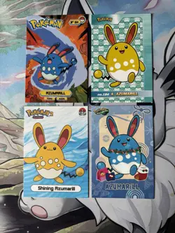 Pokemon Azumarill Peru Exclusive Non TCG Card Bundle - Image 1