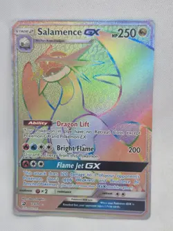 Pokemon Salamence GX Dragon Majesty Holo Card 73/70 Secret Rare NM AF3 - Image 1