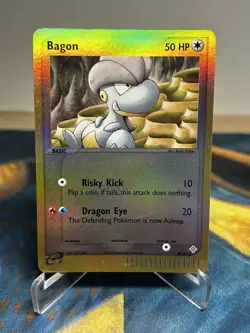 Bagon 50/97 Reverse Holo Common 2003 Era EX Dragon Pokemon Card HP - Image 1