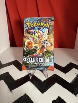 Pokemon TCG Scarlet & Violet Stellar Crown Booster Pack NEW Factory Sealed - Image 1