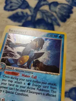MICRO CREASED Swampert 13/109 SWIRL EX Ruby & Sapphire E-Reader Holo Pokemon - Image 4