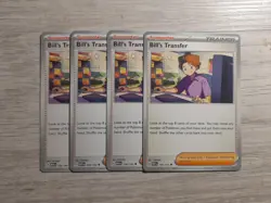 4x Bill's Transfer 156/165 Pokemon Scarlet & Violet 151 TCG Trainer Playset - Image 1