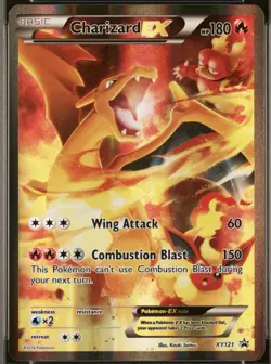 2016 Pokemon Charizard EX XY121 Black Star Promo 2016 Holo Rare - NM - Image 1