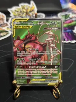 Pokemon TCG Pheromosa & Buzzwole Gx 191/214 Full Art Unbroken Bonds NM - Image 1