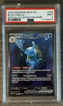 2023 POKEMON BLASTOISE EX 200/165 PSA 9 US SELLER FAST SHIPPING! - Image 1