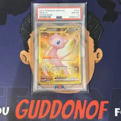 PSA 8 NEAR MINT 2023 Pokemon EN-151 MEW EX #205 Hyper Secret Rare Full Art - Image 1