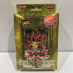 Yu-Gi-Oh! Rise Of Destiny 1st Edition 3 Packs + 1 Variant Factory Sealed Konami 53334386647 - Image 1