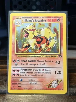 Blaine’s Arcanine #1 Holo Rare - 2000 Pokemon Card Gym Challenge - WOTC Vintage - Image 1