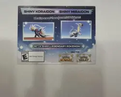 Shiny Koraidon & Miraidon Pokemon Scarlet Violet Code Card Gamestop - Image 2