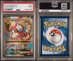 PSA 9 Pokemon XY Mega Pidgeot EX Evolutions Mint Card #105 - Image 3
