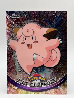 Pokemon Card Topps Chrome Clefairy #35 NM - Image 2